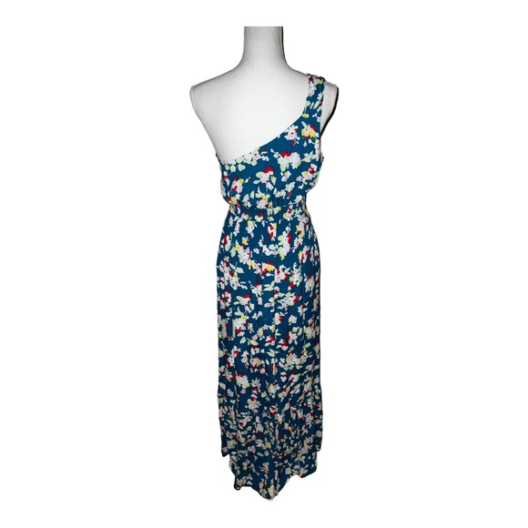 ANTHROPOLOGIE one shoulder floral maxi dress with pockets - Picture 6 of 16